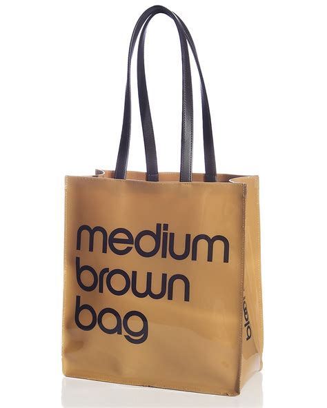 medium brown bag|bloomingdale's brown bag.